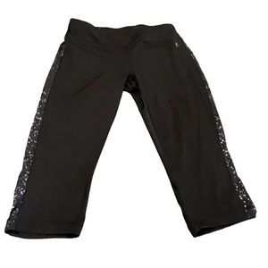 Danskin Fitted Dri More Polyester Spandex Cropped Leggings Size Medium